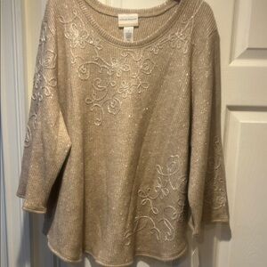 NWT Sz 3x Alfred Dunner Vienna sweater